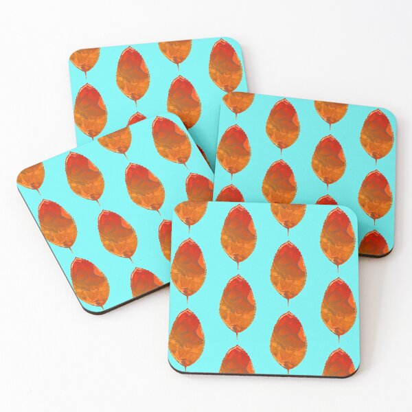 Item preview, Glittery watercolor leaf - orange and red designed and sold by AnnieHochmann.
