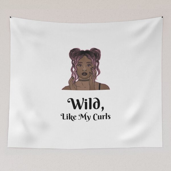 Item preview, Wild Like My Curls (Purple) designed and sold by ApparelByGriph.