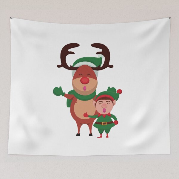 Item preview, Christmas Reindeer Classic Rudolph Holidays Elf designed and sold by treasure-crafts.