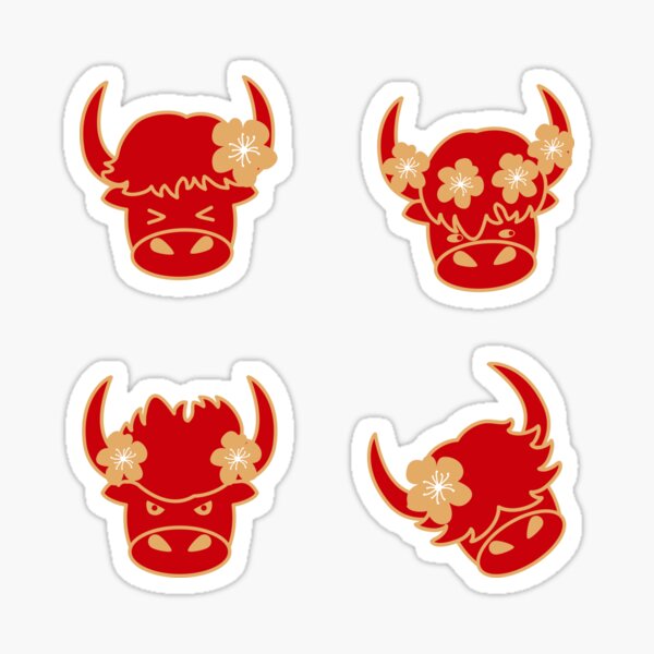 Item preview, 2021 Chinese New Year of Ox Emoji designed and sold by Lulupainting.