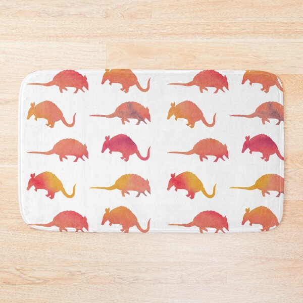 Item preview, Orange Watercolor Armadillos designed and sold by Hedda Young.