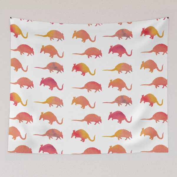 Item preview, Orange Watercolor Armadillos designed and sold by Hedda Young.