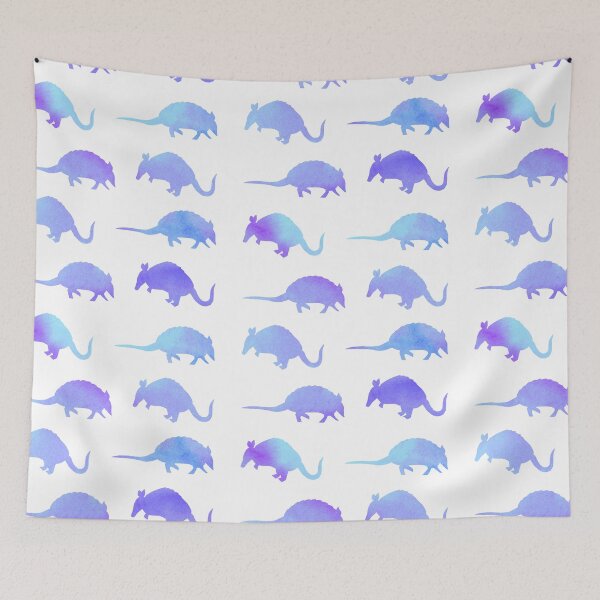 Item preview, Blue Watercolor Armadillos designed and sold by Hedda Young.