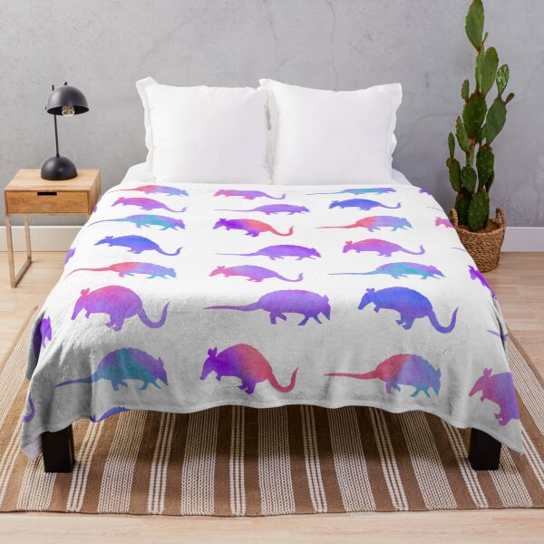 Item preview, Purple Watercolor Armadillos designed and sold by Hedda Young.