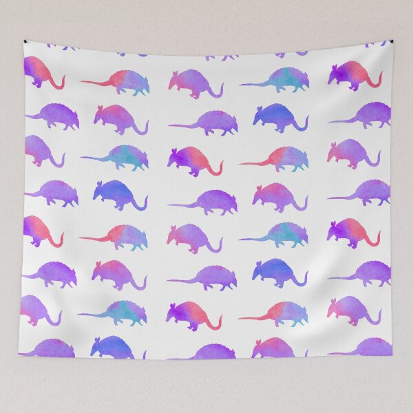 Item preview, Purple Watercolor Armadillos designed and sold by Hedda Young.