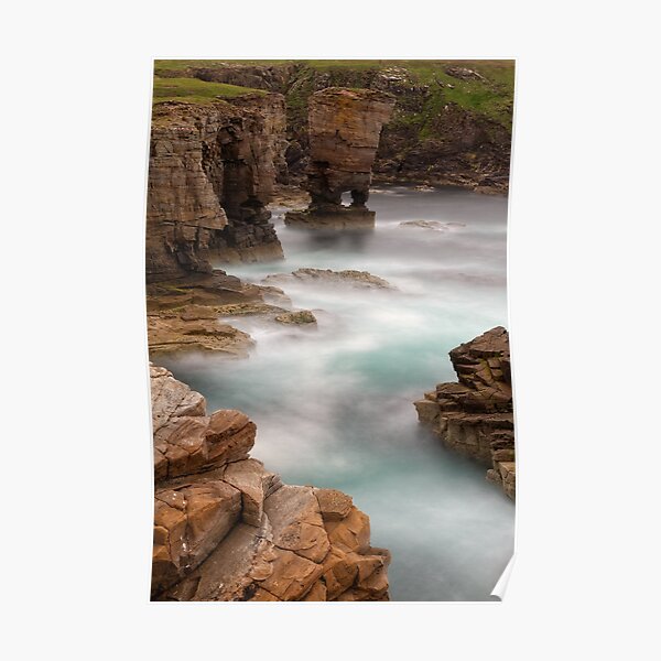 Yesnaby Castle West Mainland Orkney Scotland. Poster