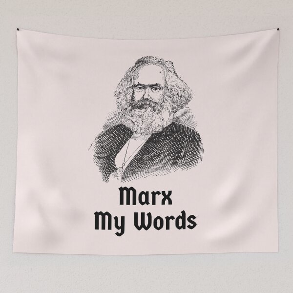 Item preview, Karl Marx Mark (Marx) My Words Marxist Socialist Pun Marxism Socialism designed and sold by Time4German.