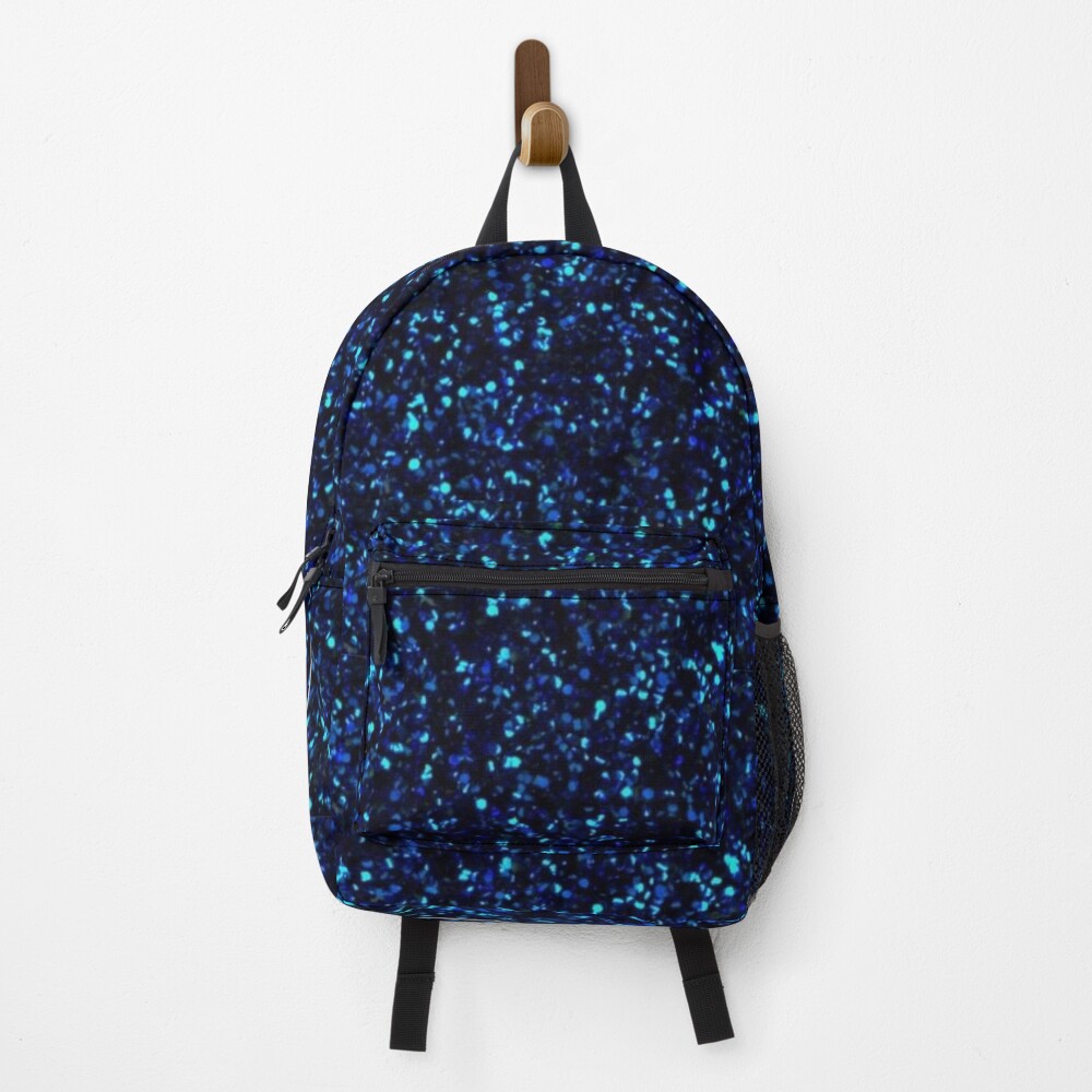 blue glitter backpack