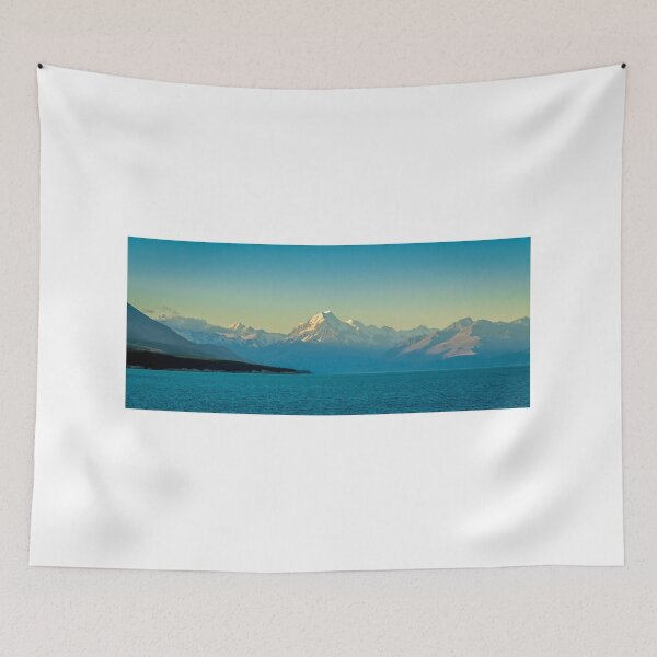 Item preview, A view of Mount Cook at sunset from the shore at Lake Pukaki designed and sold by SnapTPhotograph.