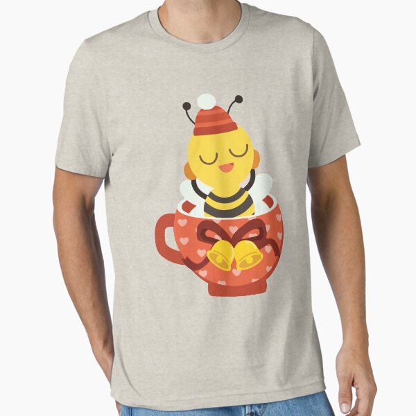 Item preview, Oh Christmas Bee - Happy Bee In A Bell Mug designed and sold by Kleon Seo.