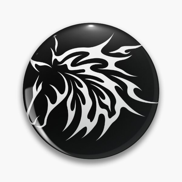 Item preview, Black and White Abstract Horse Head designed and sold by chark70.