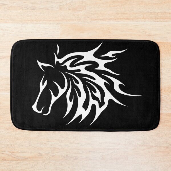 Item preview, Black and White Abstract Horse Head designed and sold by chark70.