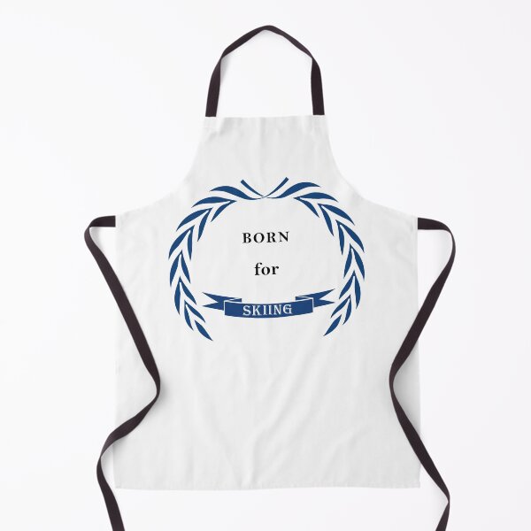 Item preview, Born for skiing - Alpine ski mountain resort birthday gift idea designed and sold by Vintage-TM.