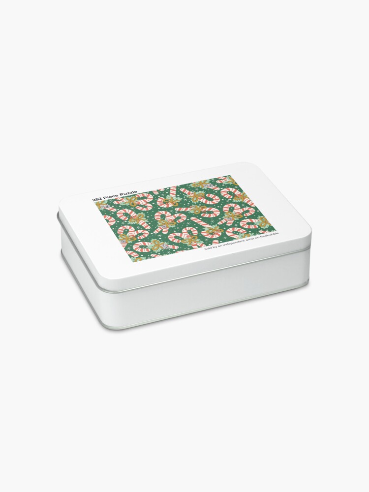 Alternate view of Vintage Candy Canes Jigsaw Puzzle