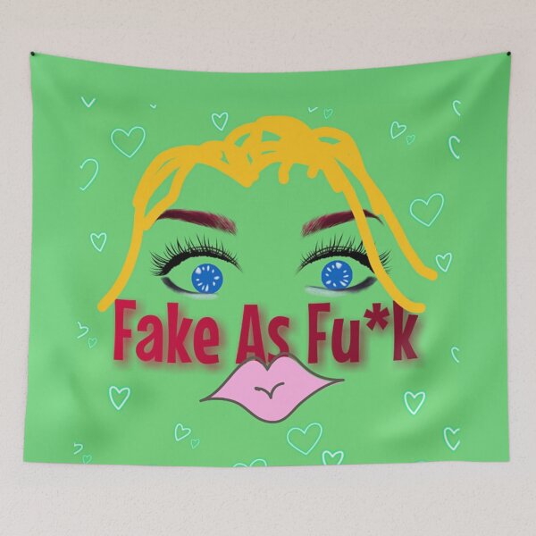 Item preview, FAKE AS FU*K. designed and sold by Irena Vovk Rothschild's ONLINE SHOP.