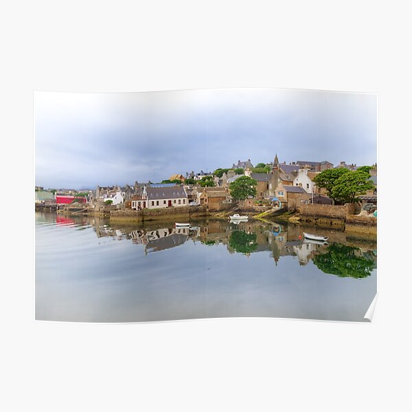 Stromness Reflections West Mainland Orkney Scotland. Poster
