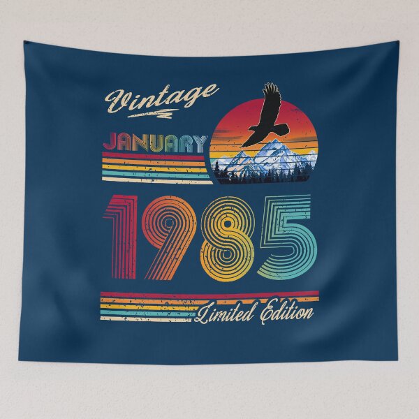 Item preview, January 1985 Birthday designed and sold by GreenSplash.