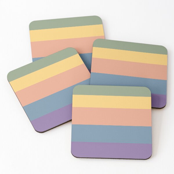 Item preview, Retro color stripes, 1910's retro colors designed and sold by Sasas Design.