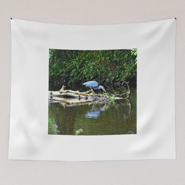 Item preview, Grey Heron on the Water of Leith. designed and sold by RobinDHunter.