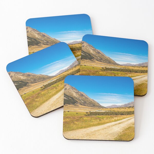 Item preview, A track in the upper Ahuriri River valley on a sunny summers day designed and sold by SnapTPhotograph.