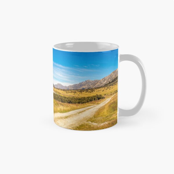 Item preview, A track in the upper Ahuriri River valley on a sunny summers day designed and sold by SnapTPhotograph.
