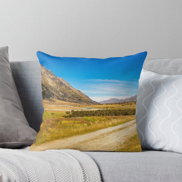 Item preview, A track in the upper Ahuriri River valley on a sunny summers day designed and sold by SnapTPhotograph.