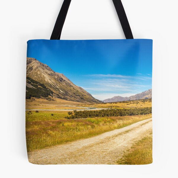 Item preview, A track in the upper Ahuriri River valley on a sunny summers day designed and sold by SnapTPhotograph.
