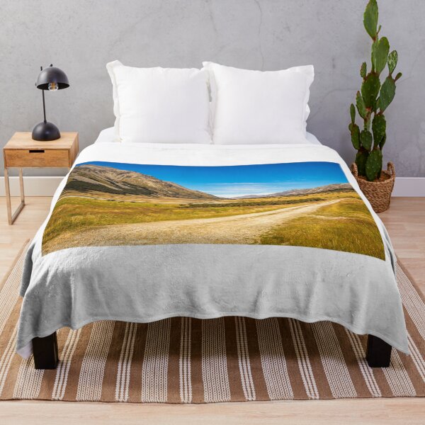 Item preview, A track in the upper Ahuriri River valley on a sunny summers day designed and sold by SnapTPhotograph.