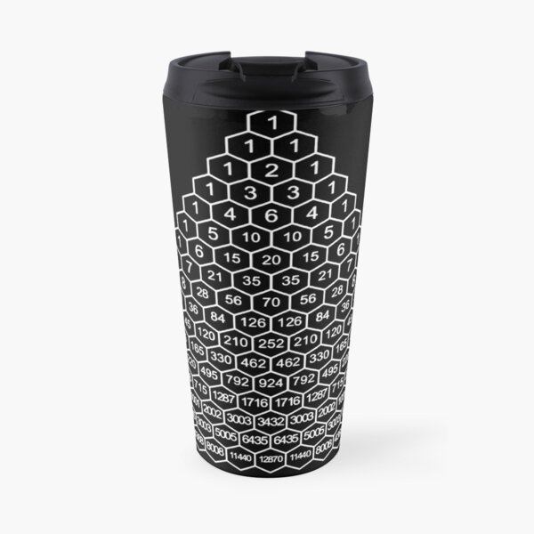 In mathematics, Pascal's triangle is a triangular array of the binomial coefficients Travel Mug