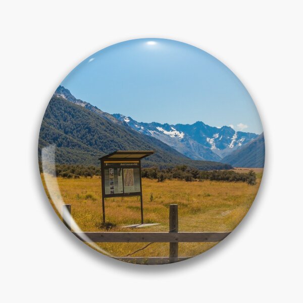 Item preview, The entrance to Ahuriri Conservation Park in Mackenzie basin, Canterbury, New Zealand designed and sold by SnapTPhotograph.