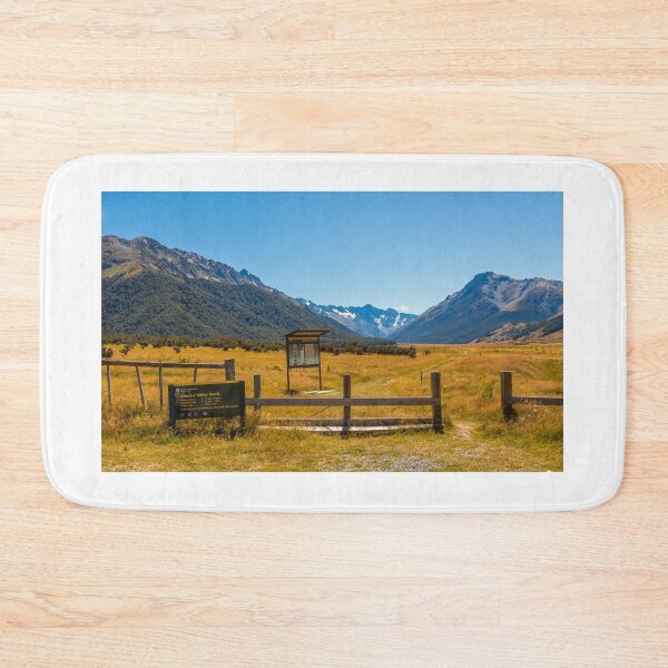 Item preview, The entrance to Ahuriri Conservation Park in Mackenzie basin, Canterbury, New Zealand designed and sold by SnapTPhotograph.
