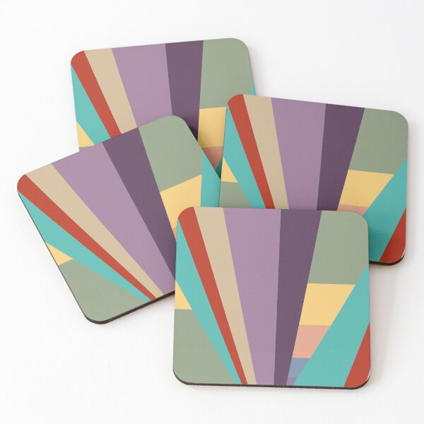 Item preview, Retro color stripes, 1910's retro colors designed and sold by Sasas Design.