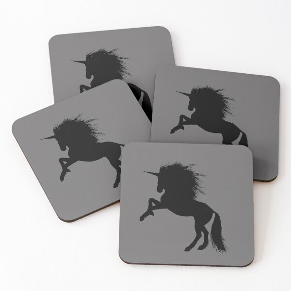 Item preview, Black Prancing Unicorn designed and sold by chark70.
