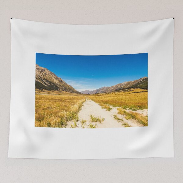 Item preview, The Ahuriri track, in the conservation park, leading through a grassland valley designed and sold by SnapTPhotograph.