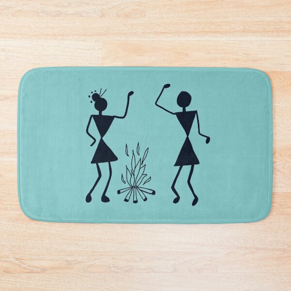 Item preview, A cute warli couple camping outside designed and sold by Eve :).