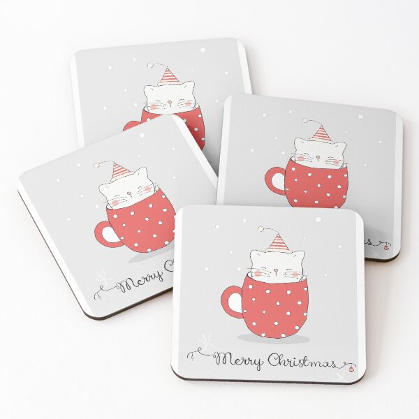 Item preview, Christmas kitty in a mug designed and sold by marsgillies.