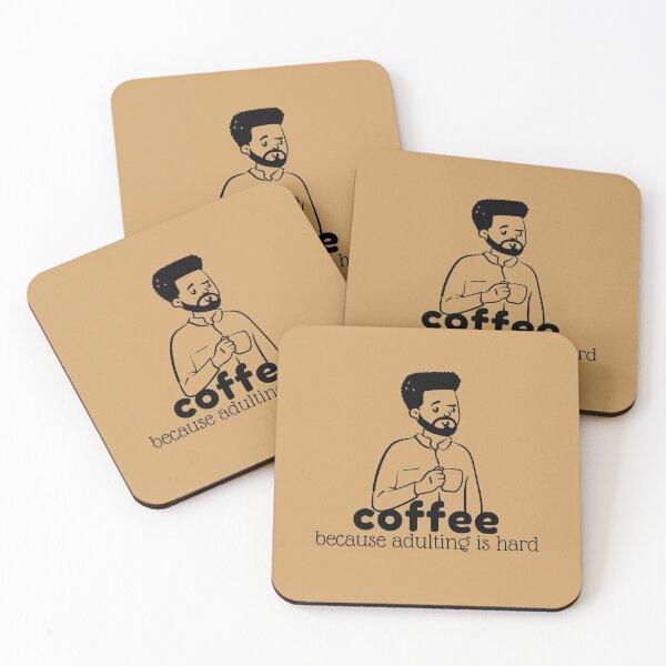 Item preview,  Coffee because adulting is hard designed and sold by Funtastic-GOODS.