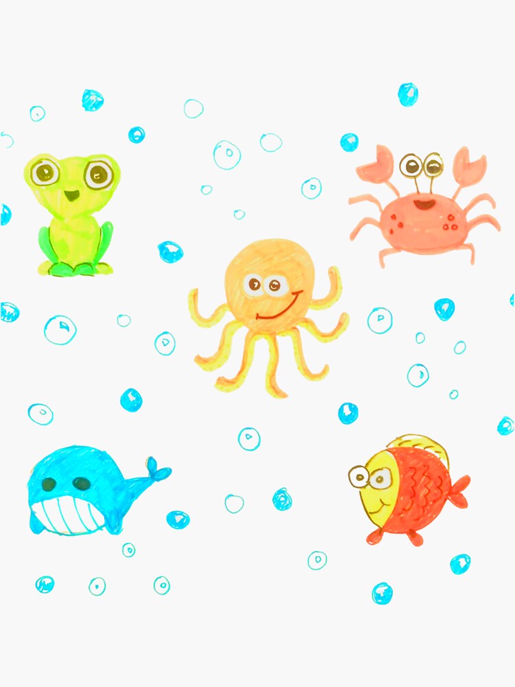 "Under The Sea Theme" Sticker for Sale by RainBowGirlz Redbubble