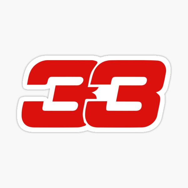 Max Verstappen Formula 1 Number Sticker