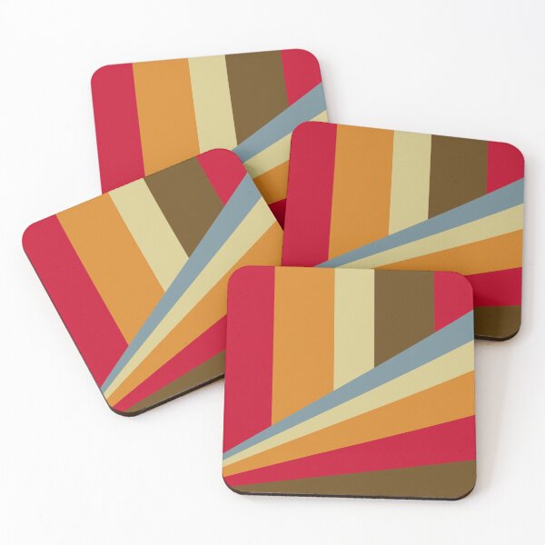 Item preview, Retro color stripes, 1910's retro colors designed and sold by Sasas Design.