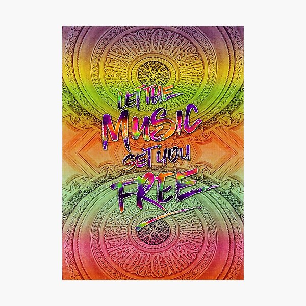 Let the Music Set You Free Rainbow Opera Garnier Paris Photographic Print