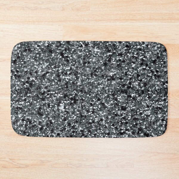 Item preview, Black and White Glitter Glamour Print Pattern designed and sold by ClaudiaFlores.