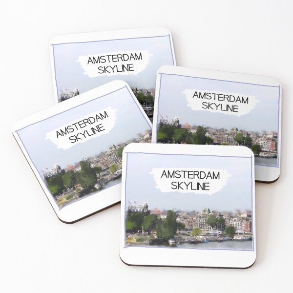 Item preview, Amsterdam Skyline Painting designed and sold by cttdesign.