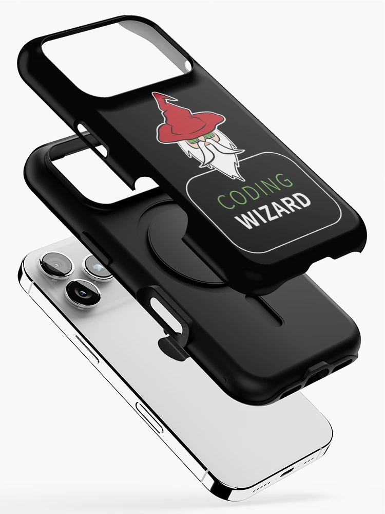 Thumbnail 2 of 4, iPhone Case, Coding Wizard designed and sold by robimerch.