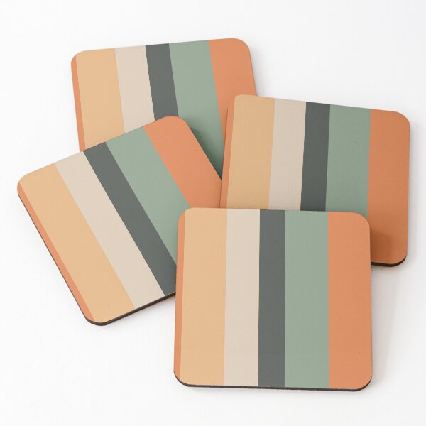 Item preview, Retro color stripes, 1910's retro colors designed and sold by Sasas Design.