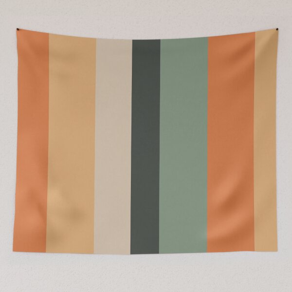 Item preview, Retro color stripes, 1910's retro colors designed and sold by Sasas Design.