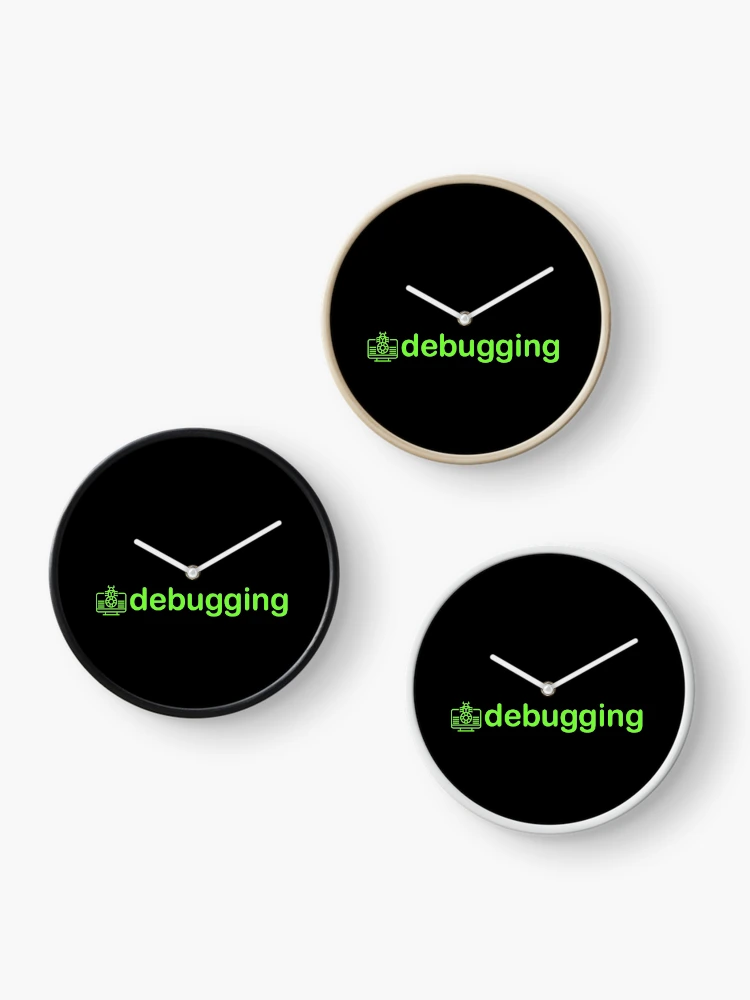Thumbnail 3 of 4, Clock, debugging designed and sold by AwesomeProject.
