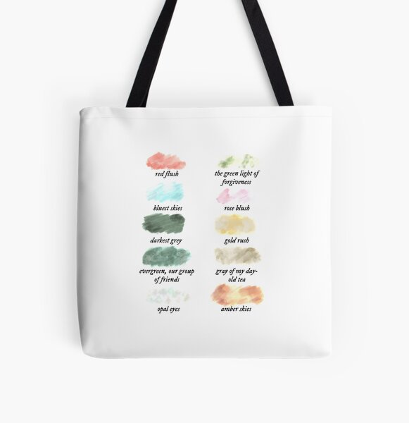 SIDONKU Canvas Tote Bag Silkscreen Pop Sentence Phrase Cool Lyrics