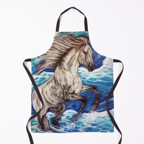 Item preview, Iberian horse rearing in the sea designed and sold by horseaddicted.