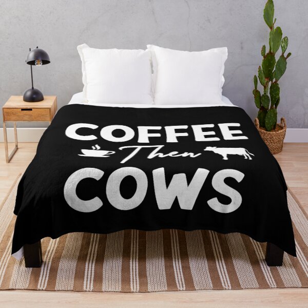 Item preview, Coffee Then Cows, Funny Cow Farmer Design designed and sold by NECHSTORE.